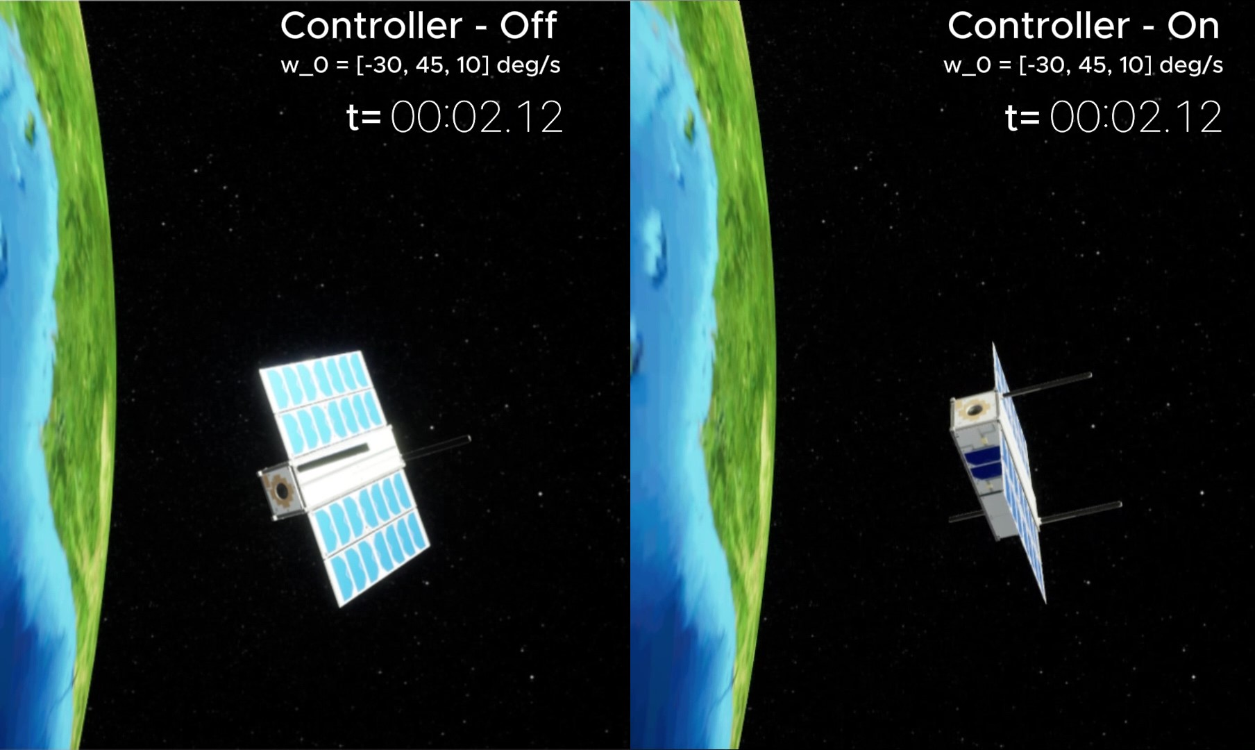Simulink GN&C mini-stack attitude control demo (image placeholder)
